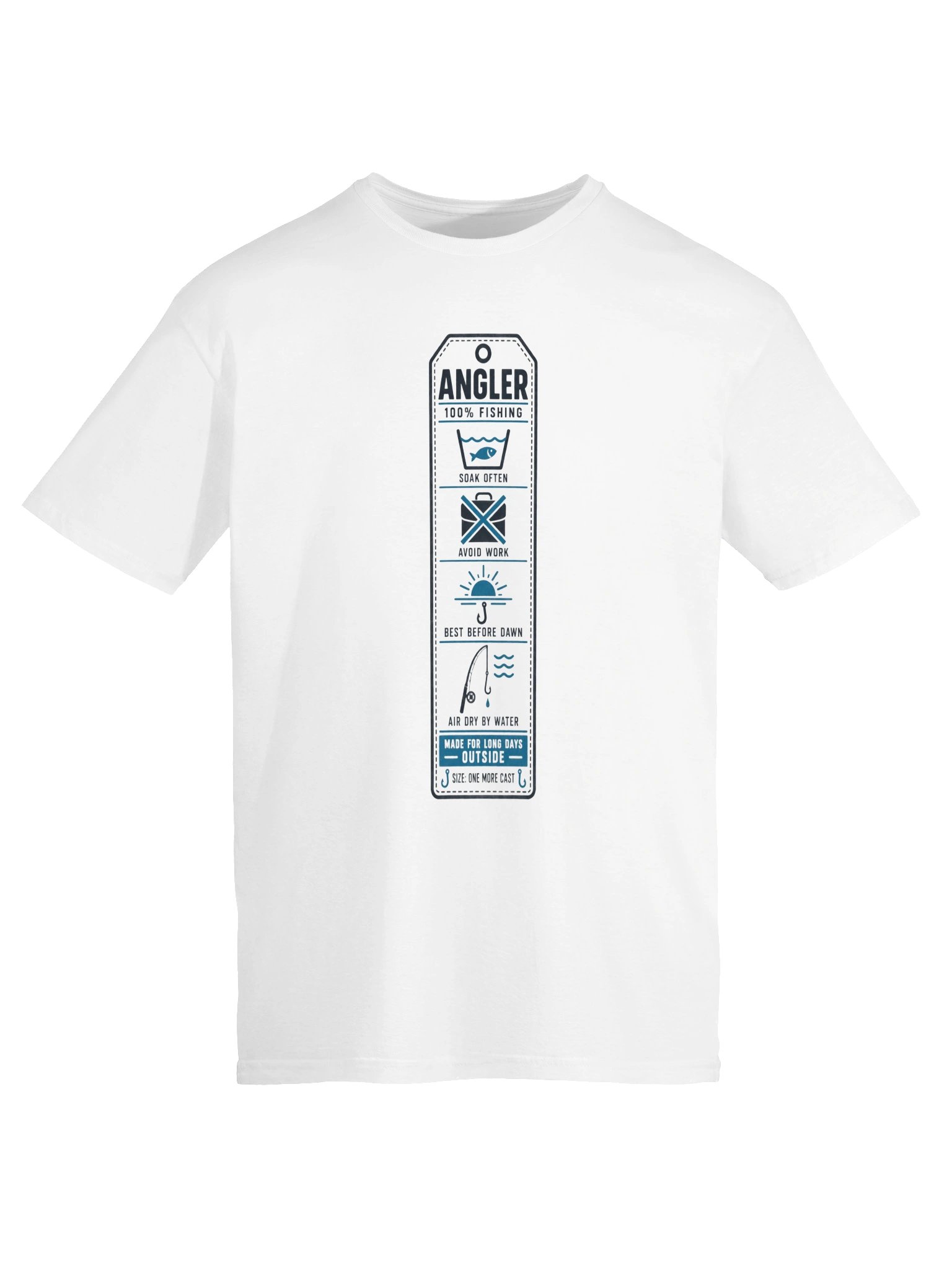 Care Instructions for an Angler T-Shirt product image (35)