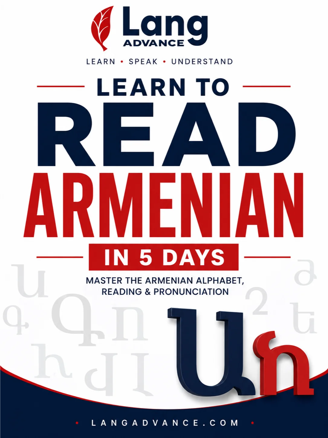 Learn to Read Armenian in 5 Days: A Step-by-Step Guide to the Armenian Alphabet product image (1)