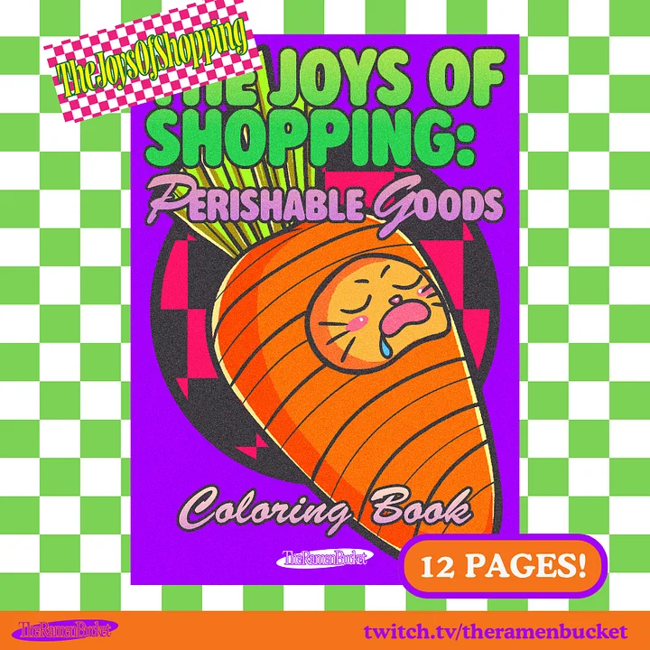 THE JOYS OF SHOPPING: PERISHABLE GOODS Coloring Book - Printable A4 product image (2)