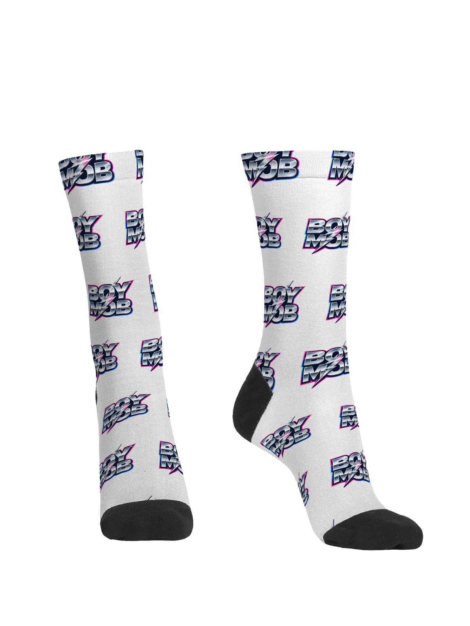 Boy Mob Neon Logo Crew Socks product image (2)