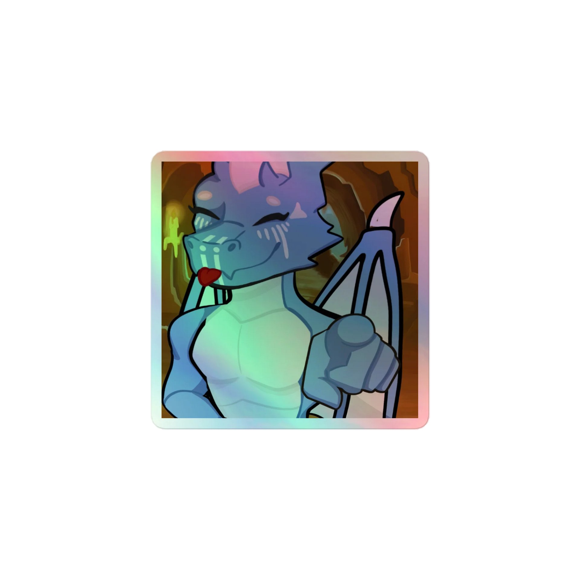 Booping Blep Holo Sticker product image (1)
