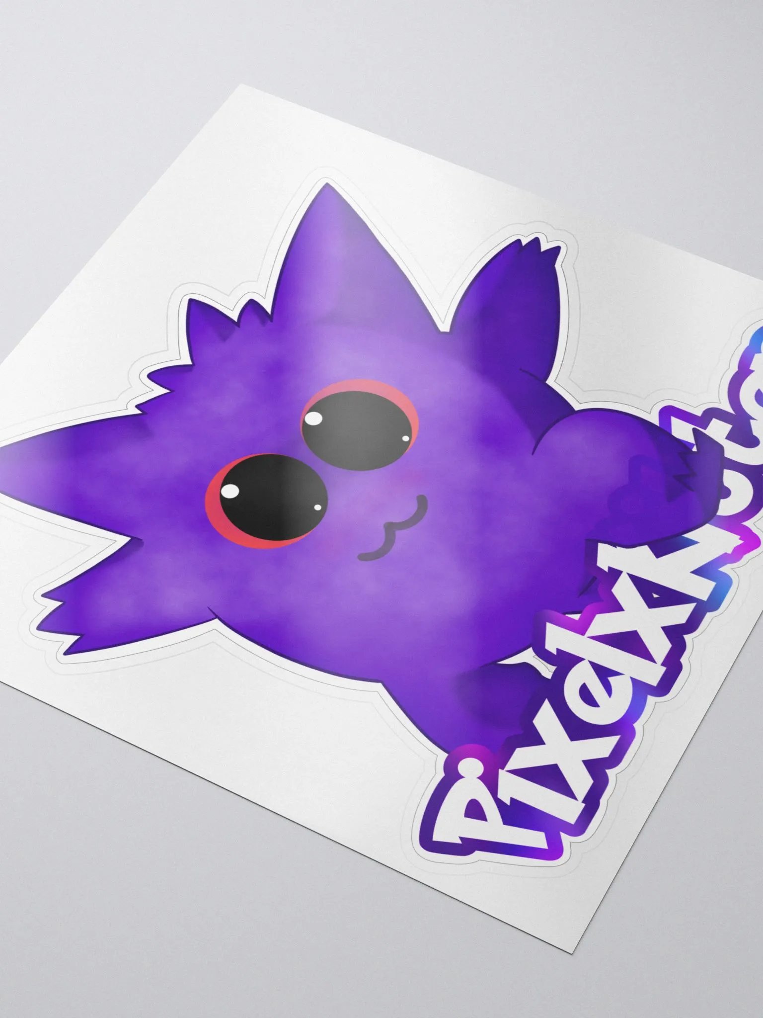 PixelxKitten Gengar Logo Sticker product image (3)
