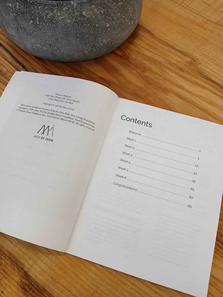 Finance Restored: A Six Week Devo for Men- Align Your Money with God's Mission product image (2)