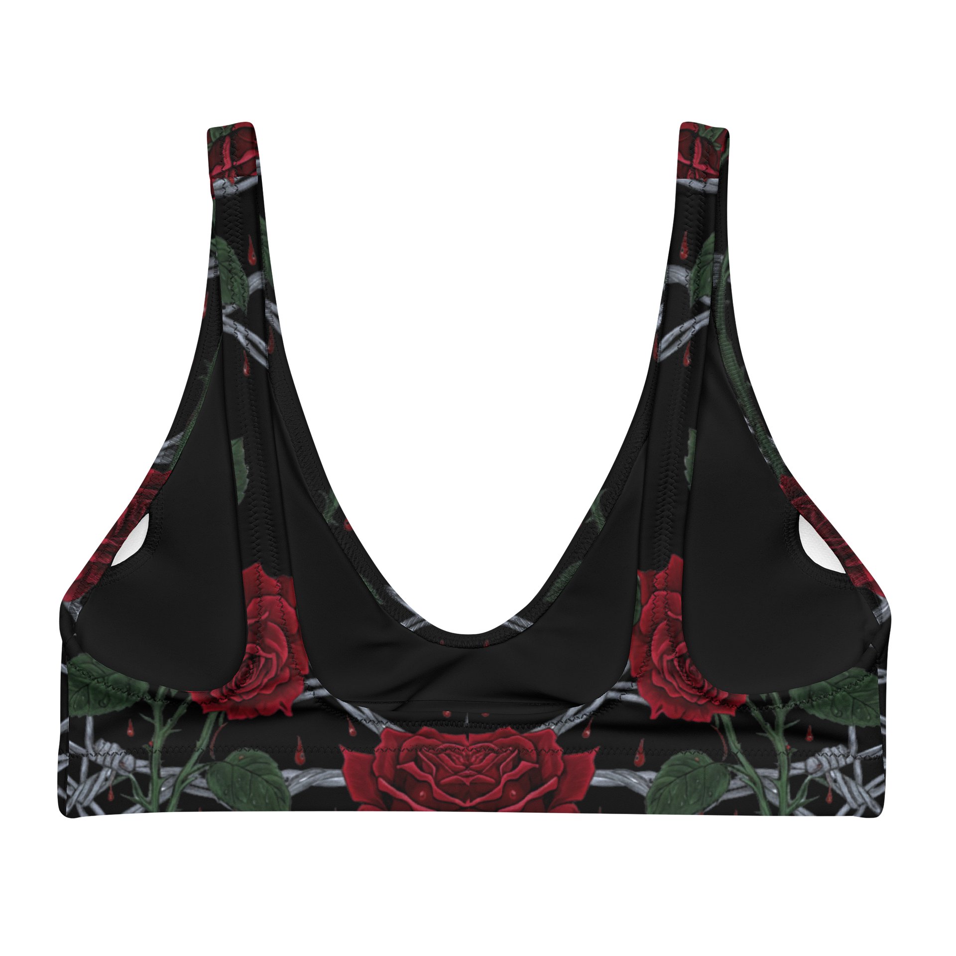Colored Barbed Wire & Roses Padded Top product image (2)