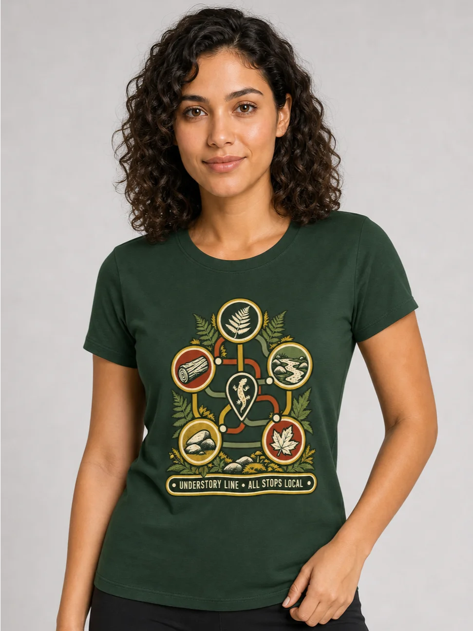 Understory Transit Map Salamander T-Shirt product image (1)