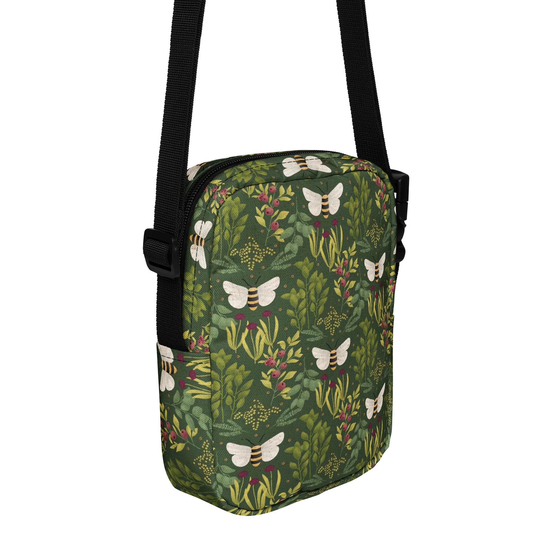 Bees and Foliage All-Over Crossbody Bag product image (3)