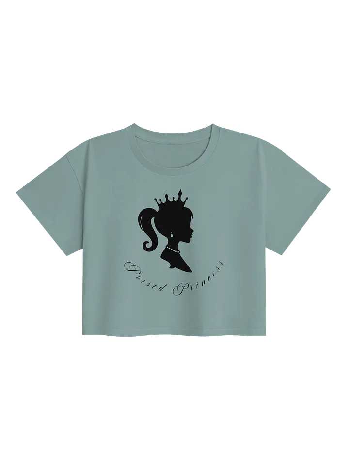 Poised Princess Crowned Silhouette Women's Crop Top product image (1)