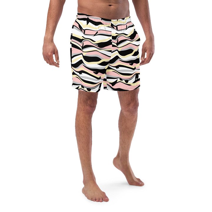 Symmetry Waves All-Over Print Swim Trunks product image (1)