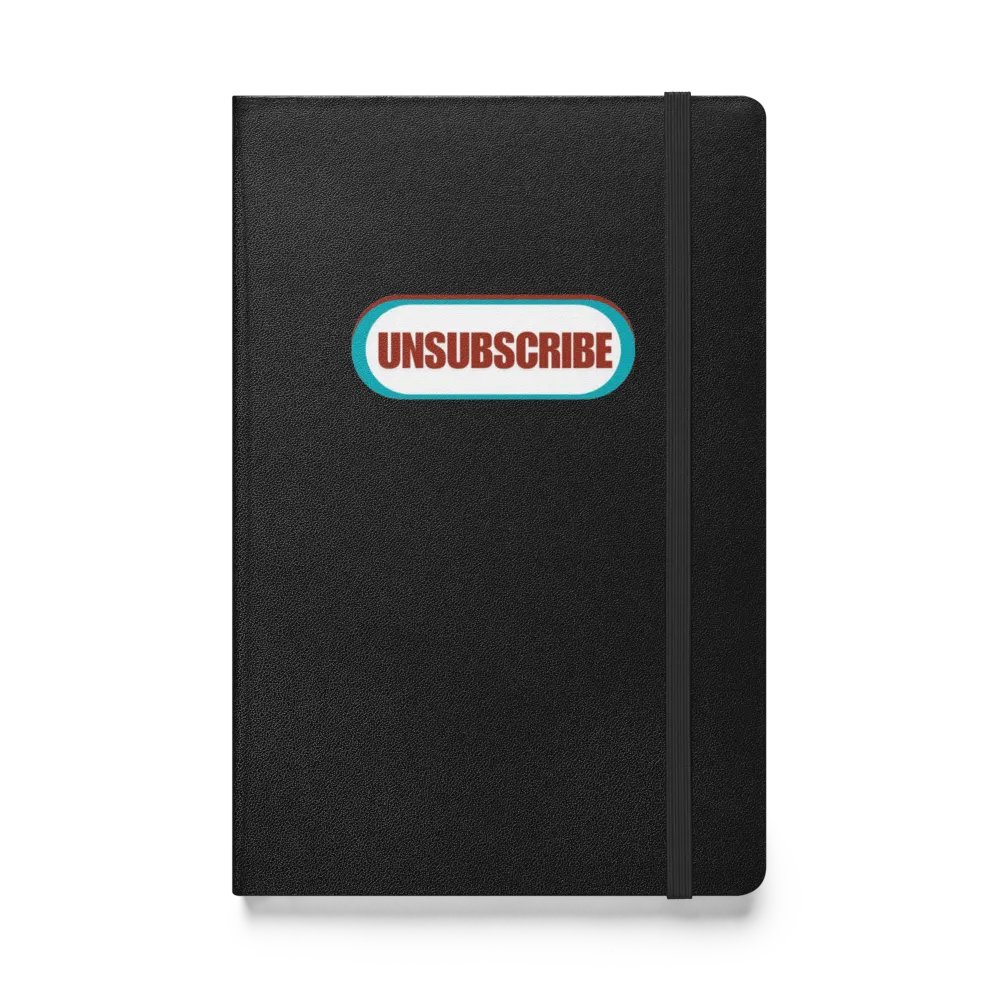 Unsubscribe | Hardcover Bound Notebook | JournalBook® by Sublicolor product image (1)