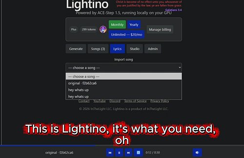 Just a little more polishing and ill have the beta version online, here's a sample song made in Lightino and a short look at ...