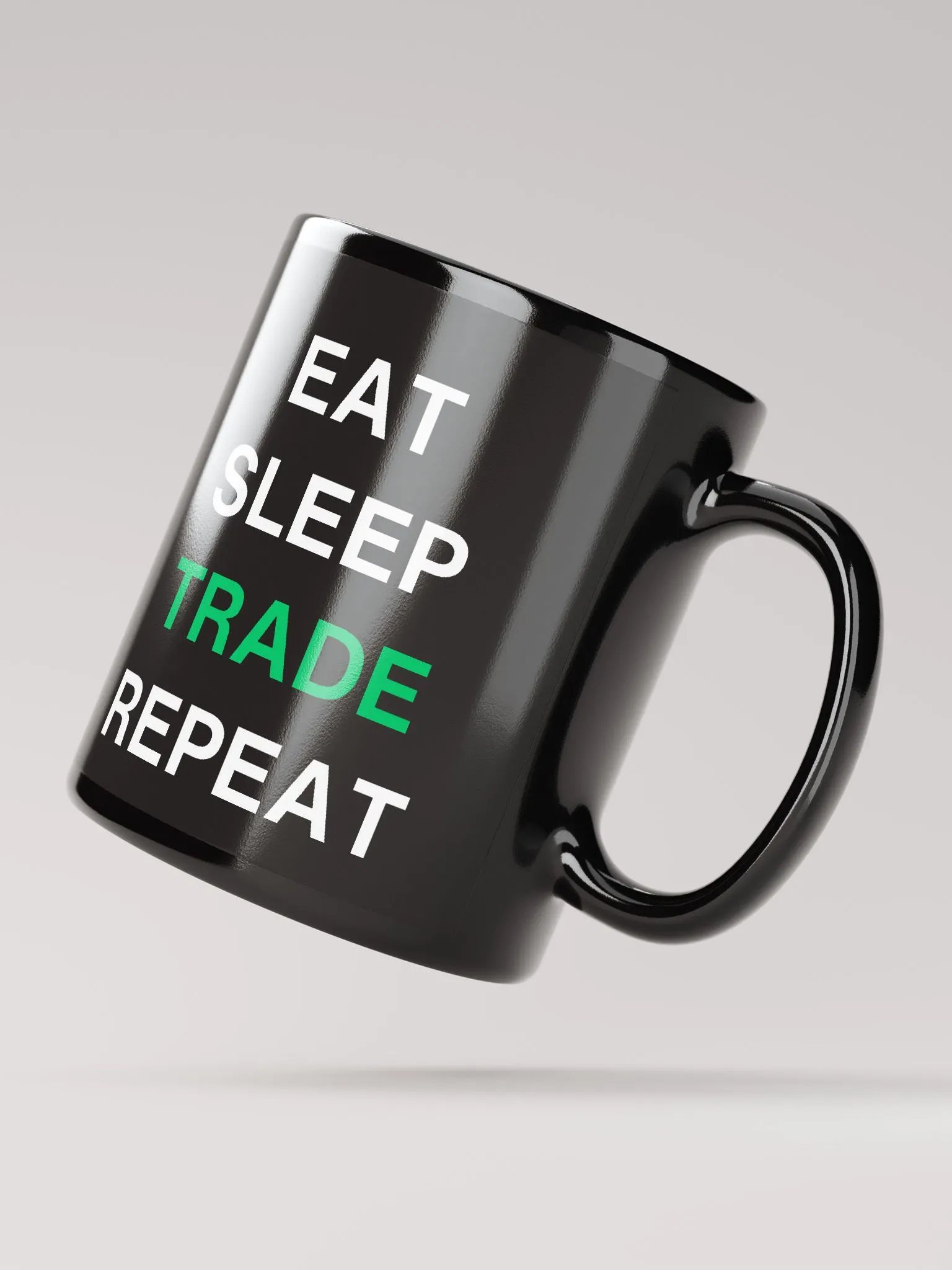 Eat, Sleep, Trade, Repeat Distorted Mug product image (2)