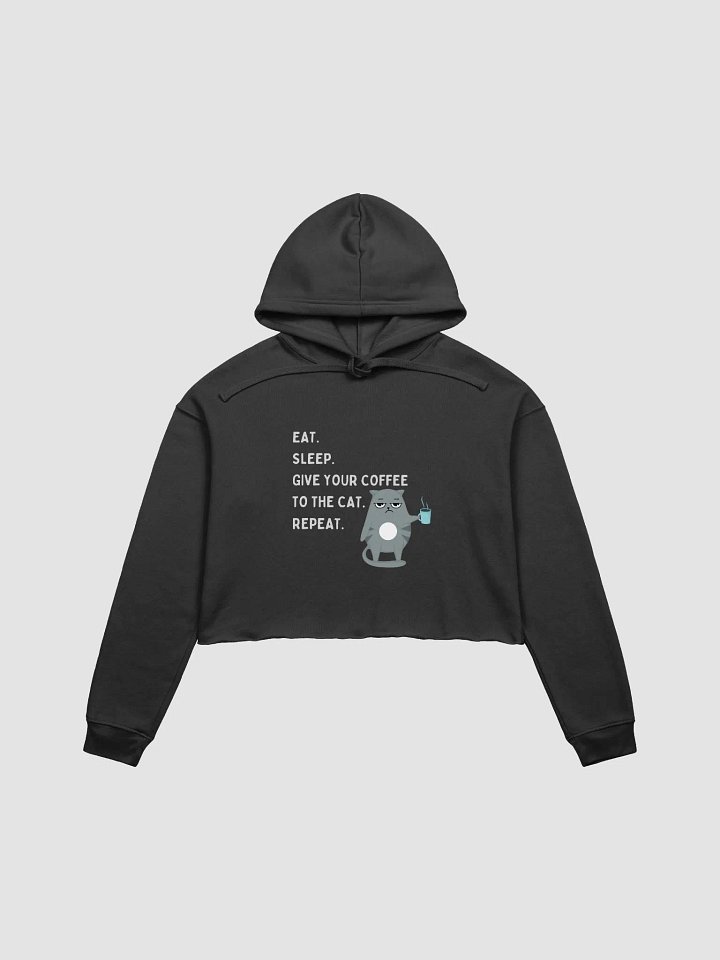 Discontent Cat Coffee Crop Hoodie product image (1)