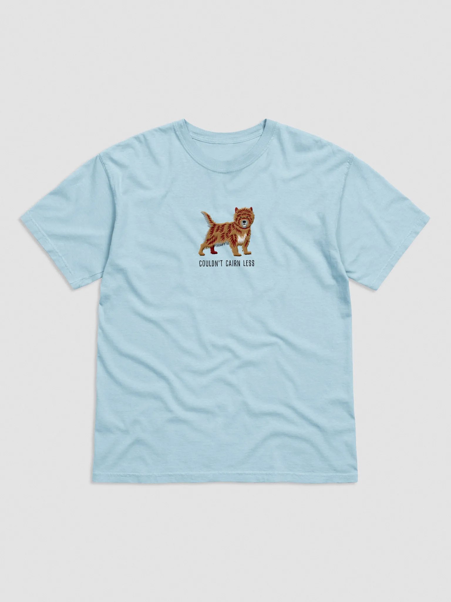 Couldn't Cairn Less T-Shirt(Embroidered) of a Cairn Terrier(Brindle) product image (4)