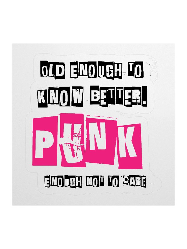 Punk Collage Kiss Cut Stickers product image (1)