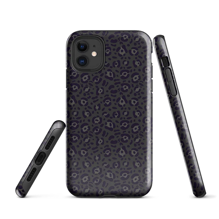 Protective Black Leopard Print Tough iPhone Case product image (1)