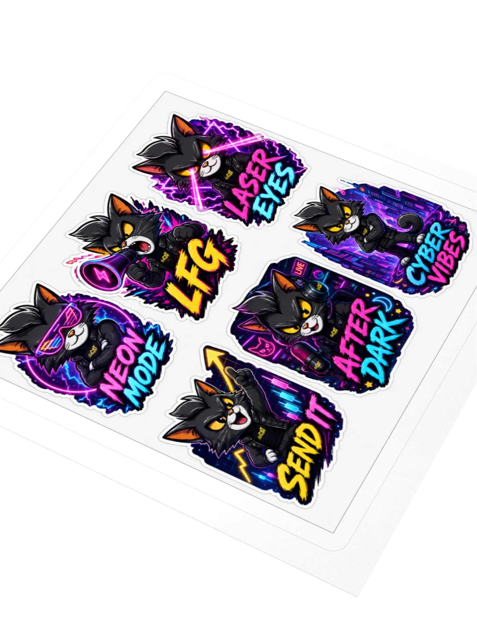 daCAT Neon After Dark Sticker Pack product image (7)