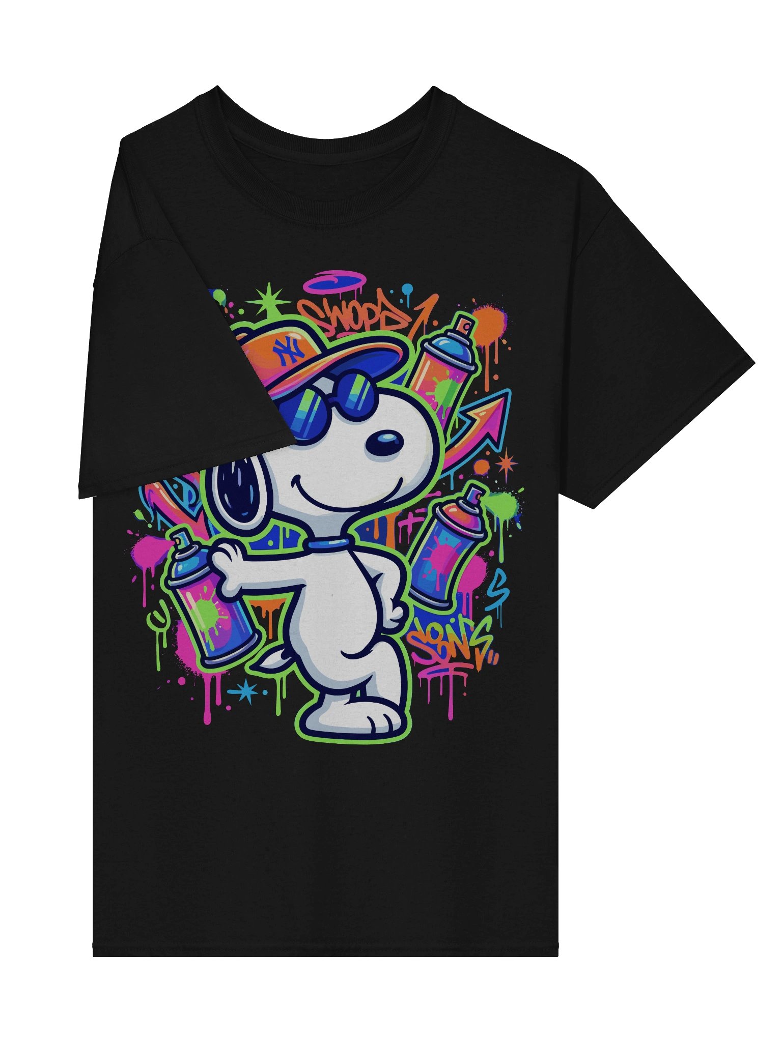 Snoopy graffiti t-shirt product image (30)