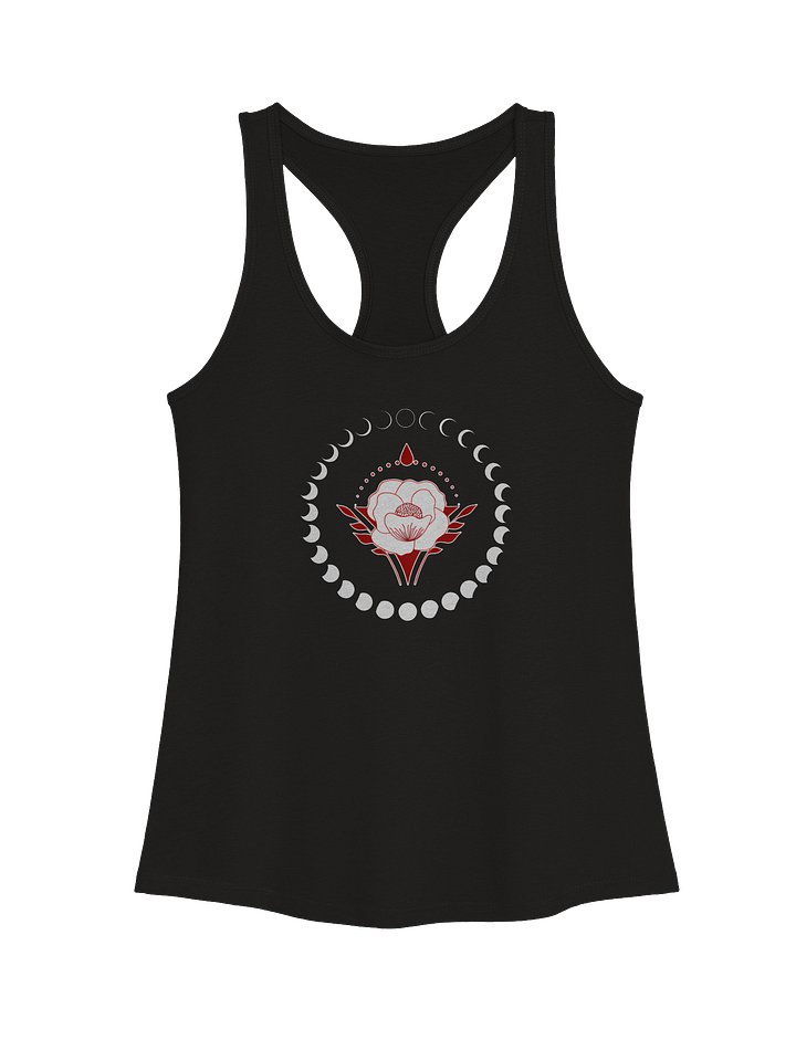 Mystic Dark Moon Blooming Rose - Well Women Rising Racerback Tank product image (1)