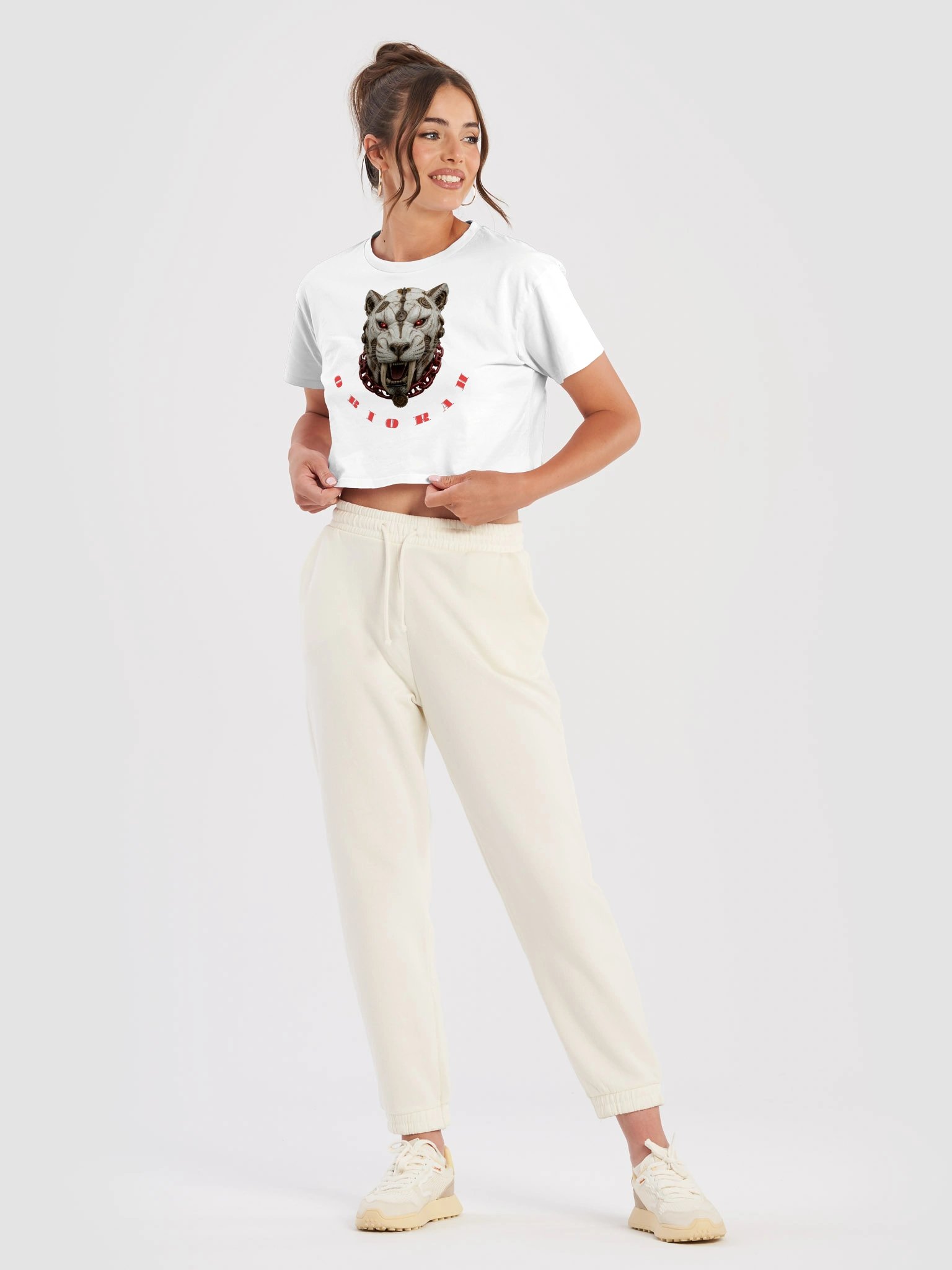 Cyber Tiger - Red Fury Crop Top product image (3)