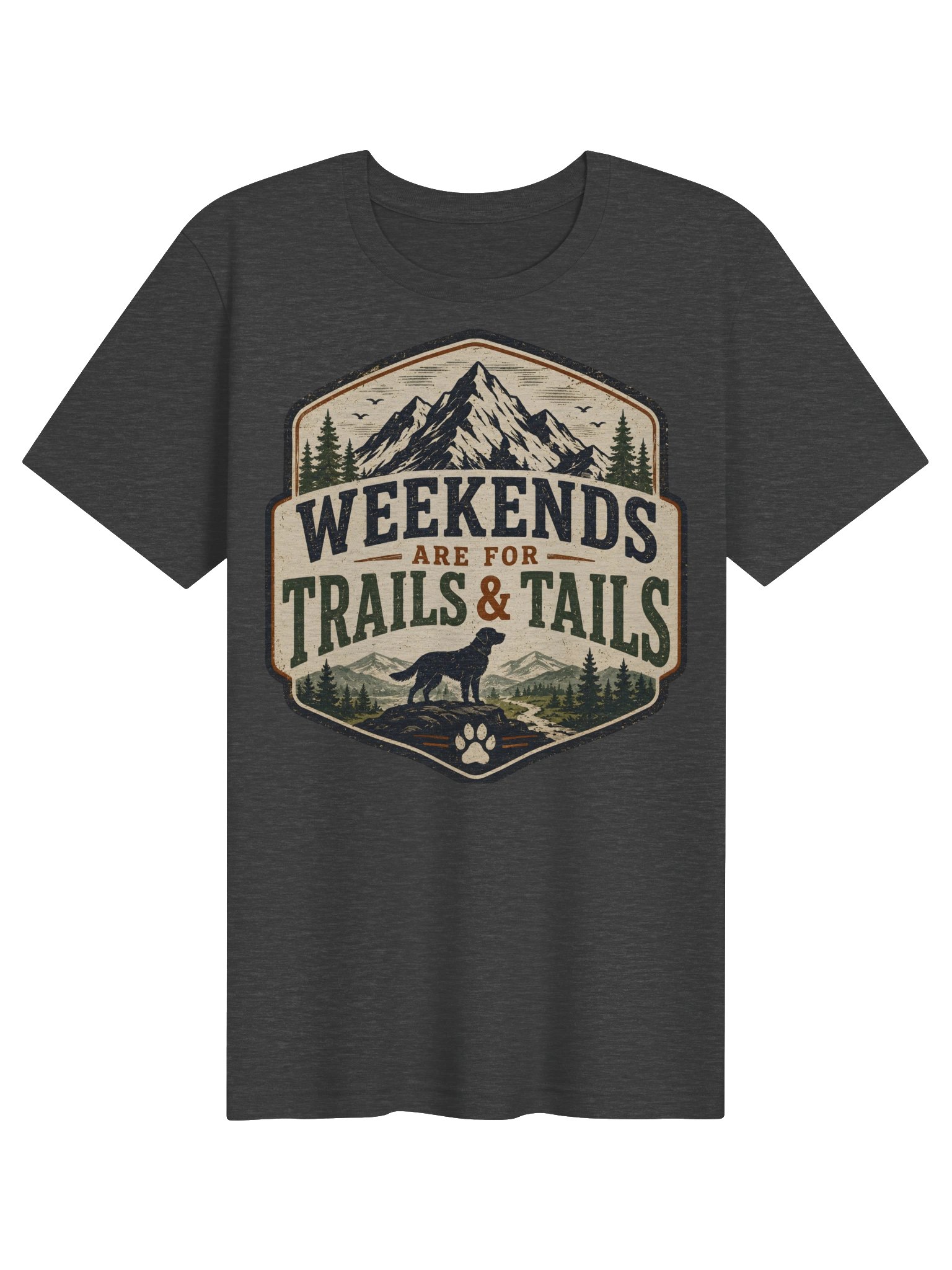 Weekends Are for Trails & Tails T-Shirt product image (10)