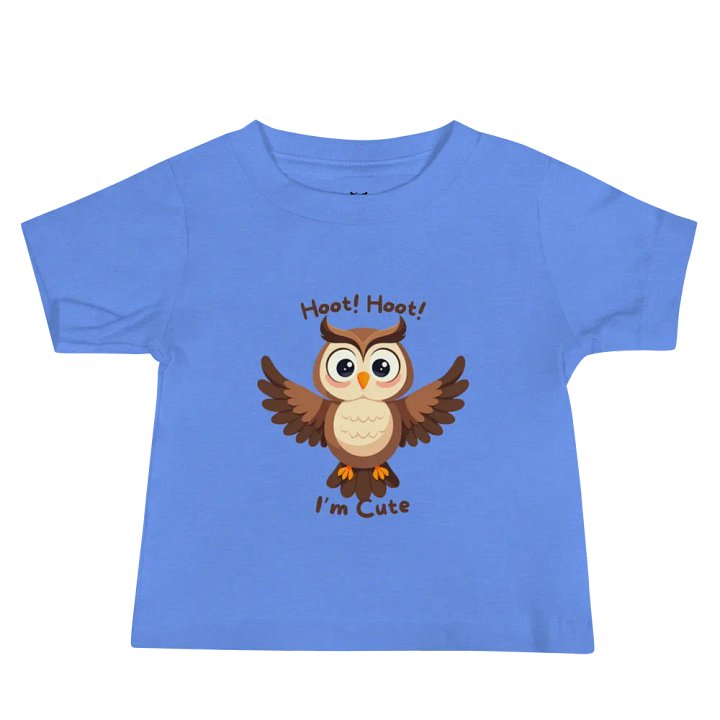 HOOT HOOT I'M CUTE Whimsical Owl Baby Tee product image (1)
