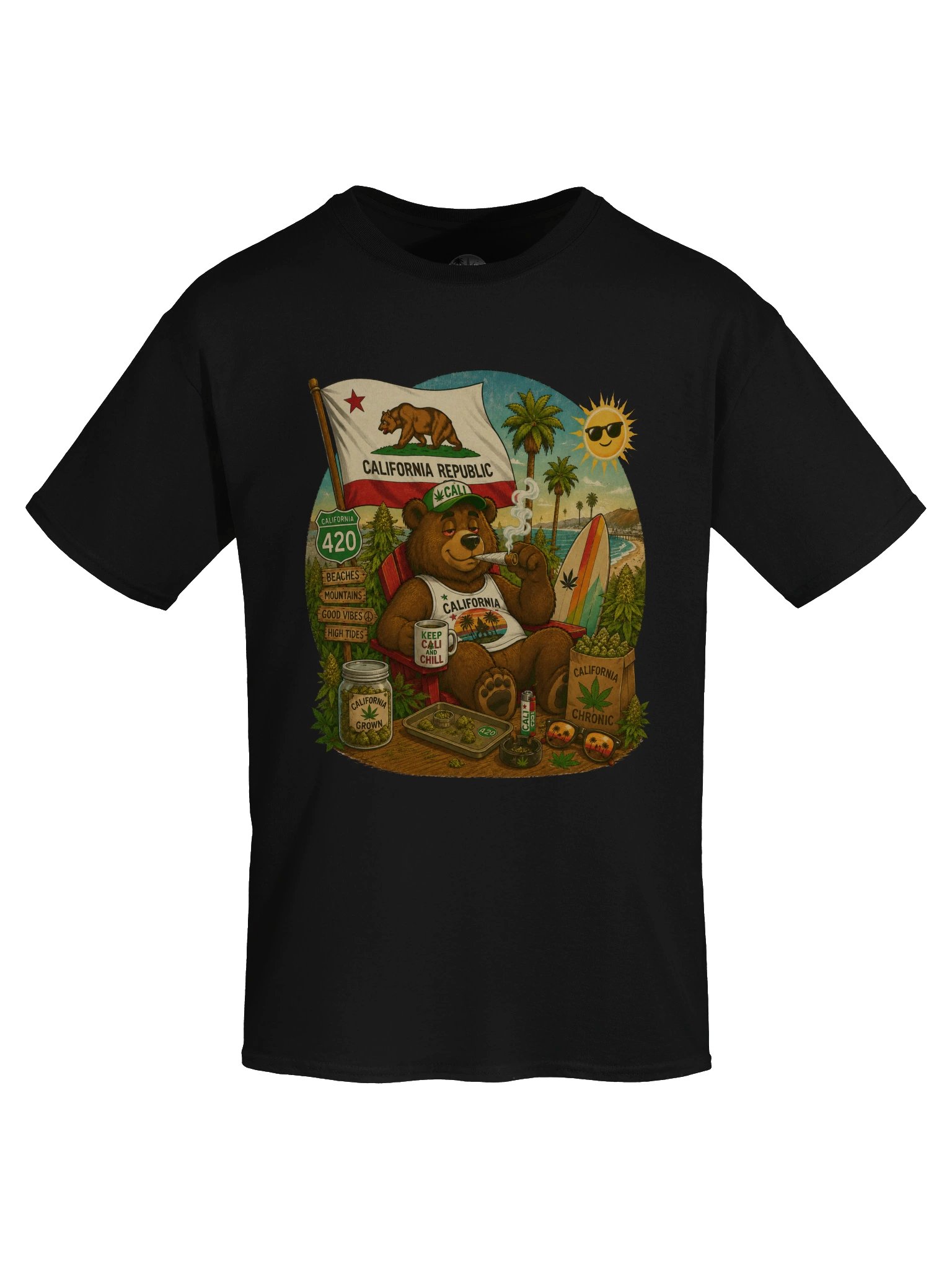 California 420 Bear Graphic Tee product image (5)