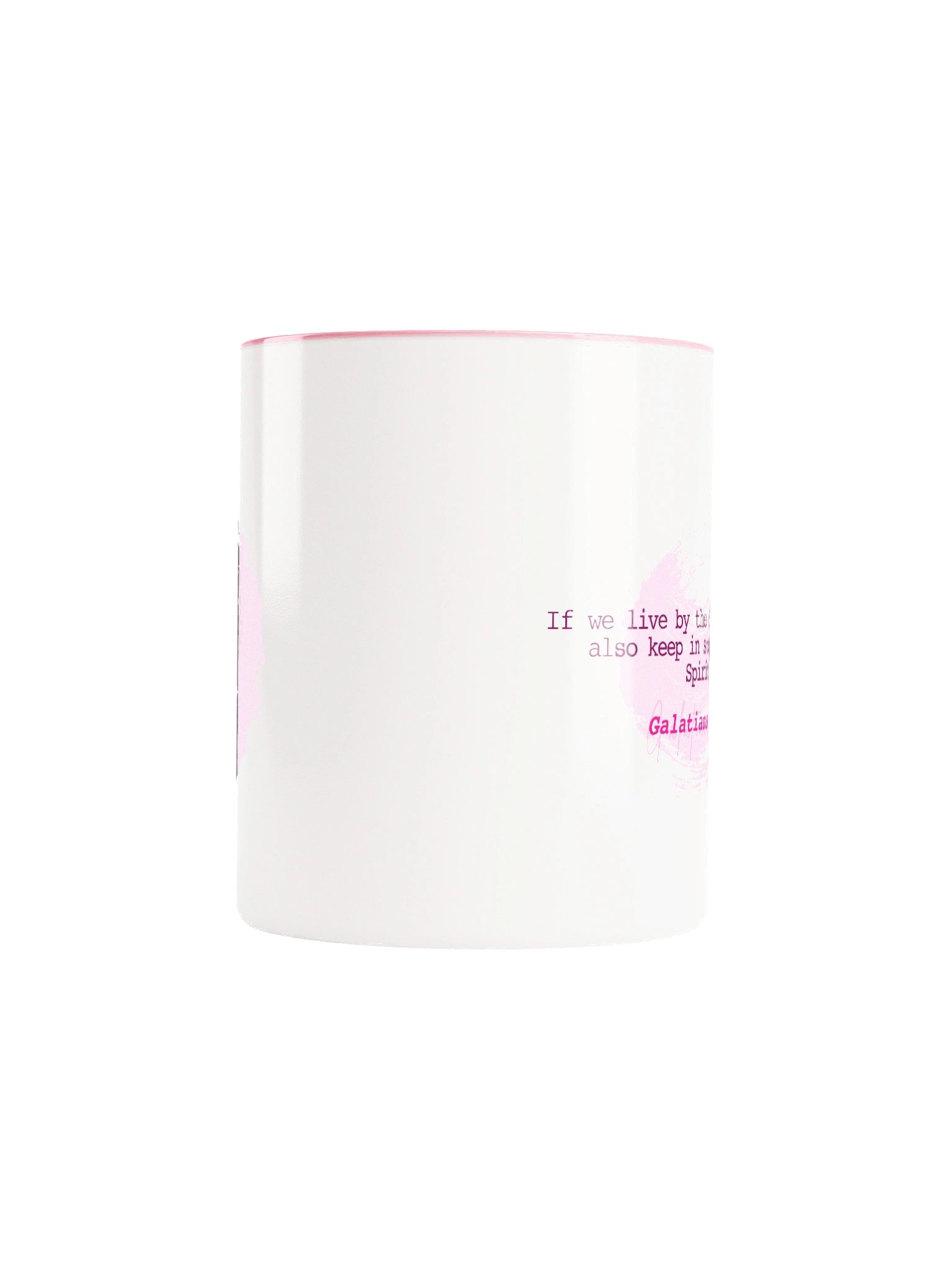 In Step – Pink/White Mug product image (5)