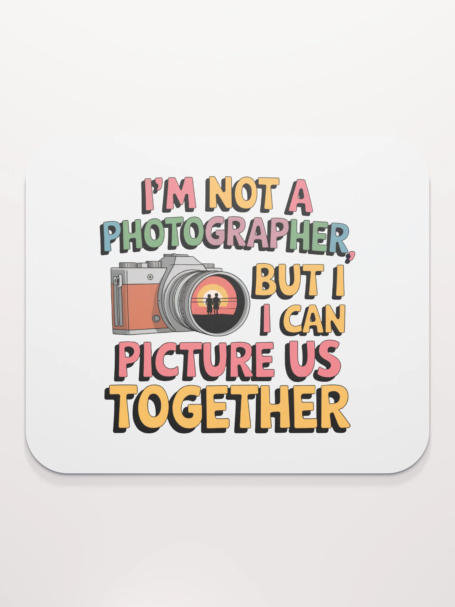 Photographer Valentine's Day Mouse Pad | I Can Picture Us Together | Funny Camera Pun Desk Accessory product image (2)