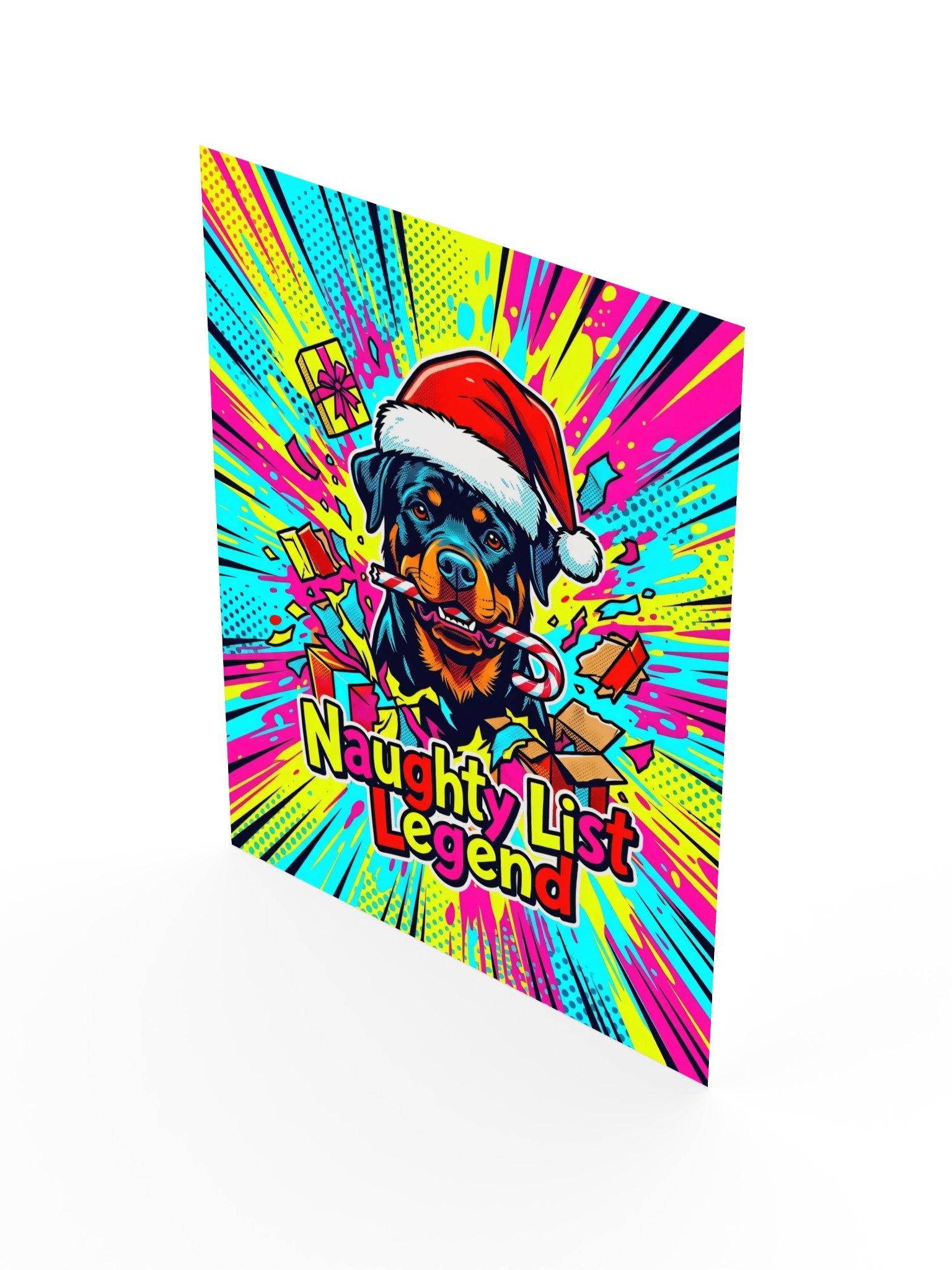 Naughty List Rottweiler Poster product image (17)