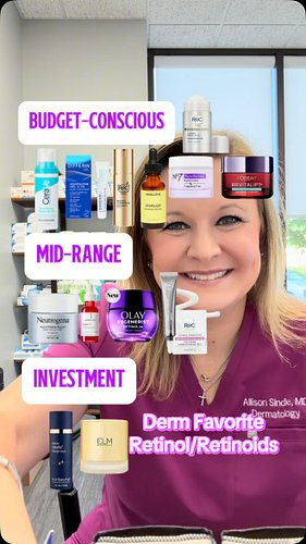 Derm favorites: retinol/retinoid edition! 

Retinol is a classic in a skincare routine. Easier to tolerate than retinal or pr...