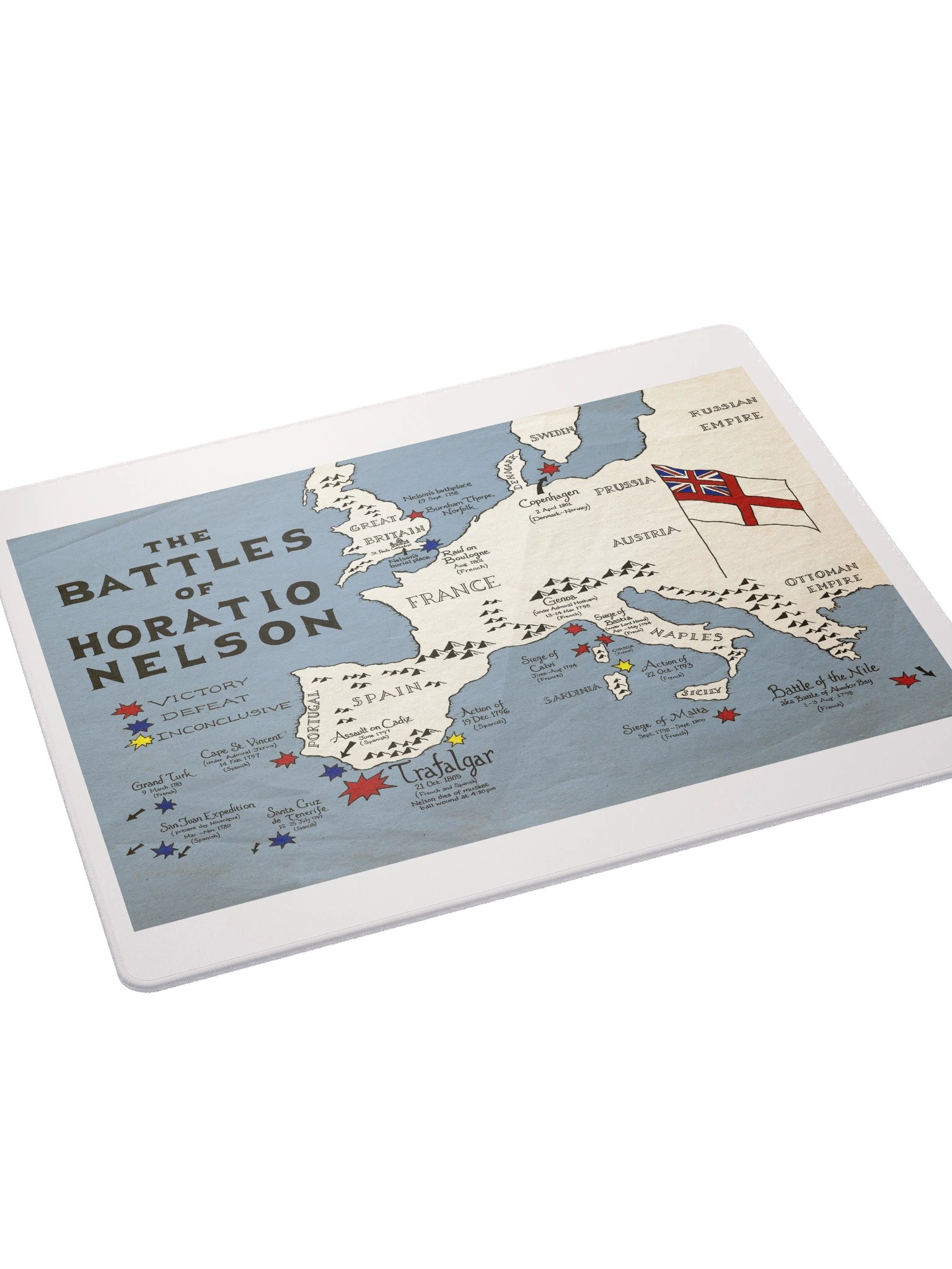 The Battles of Horatio Nelson - Gaming Mouse Pad product image (4)