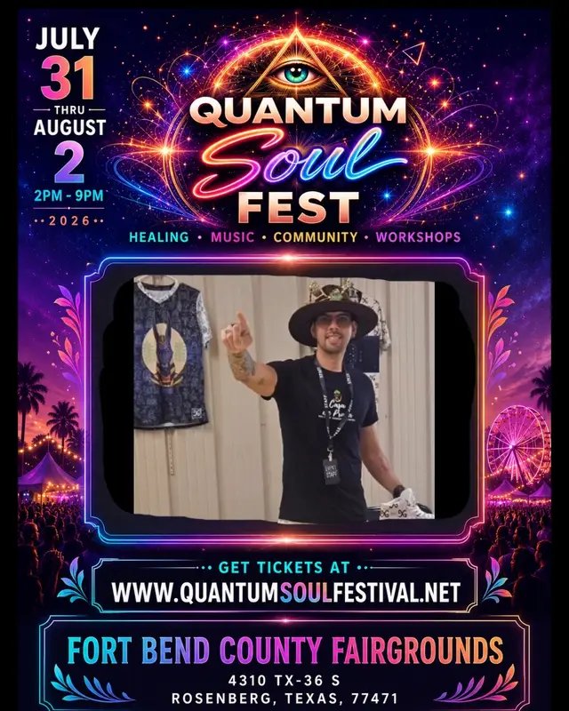 ✨ VENDOR SPOTLIGHT ✨ One of the things we love most about Quantum Soul Fest is seeing our vendors thrive. These are just a few of the amazing entrepreneurs who joined us, shared their products, connected with attendees, built new relationships, and experienced firsthand what makes this community so special. 💎 Strong Sales 🤝 Valuable Networking 🌎 New Connections 💜 Lasting Relationships Many of our vendors have already committed to returning for Quantum Soul Fest 2026, and we’re excited to continue building a tradition where businesses come back year after year because they see real value in being part of the experience. As we welcome back familiar faces, we’re also looking forward to meeting new vendors, artisans, food trucks, creators, and entrepreneurs who want to grow alongside our community. Whether you’re selling handcrafted goods, food, wellness products, art, clothing, jewelry, or unique services, there’s a place for you here. 📍 Houston, Texas 📅 July 31 – August 2, 2026 Ready to join the family? Vendor applications are now open at quantumsoulfestival.net #QuantumSoulFest #VendorSpotlight #SmallBusiness #VendorLife #HoustonEvents @RaHorakhty999 @Casa de Prana @Randeezy420 @MC Medina 