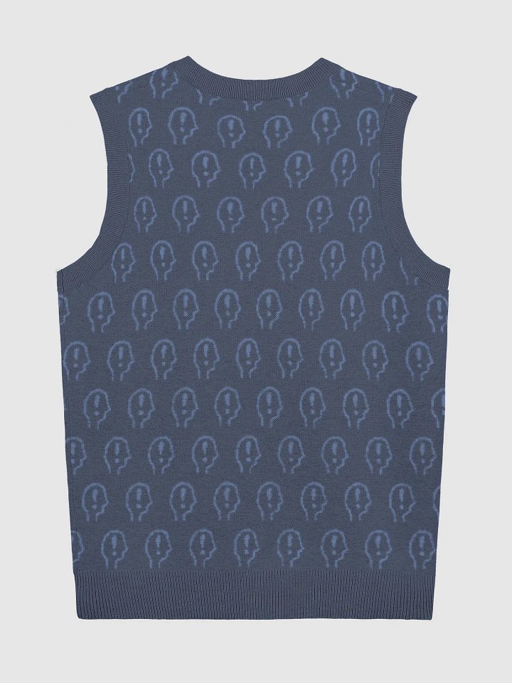EXCLAIMING MENTALLY (duotone navy) knitwear vest product image (9)