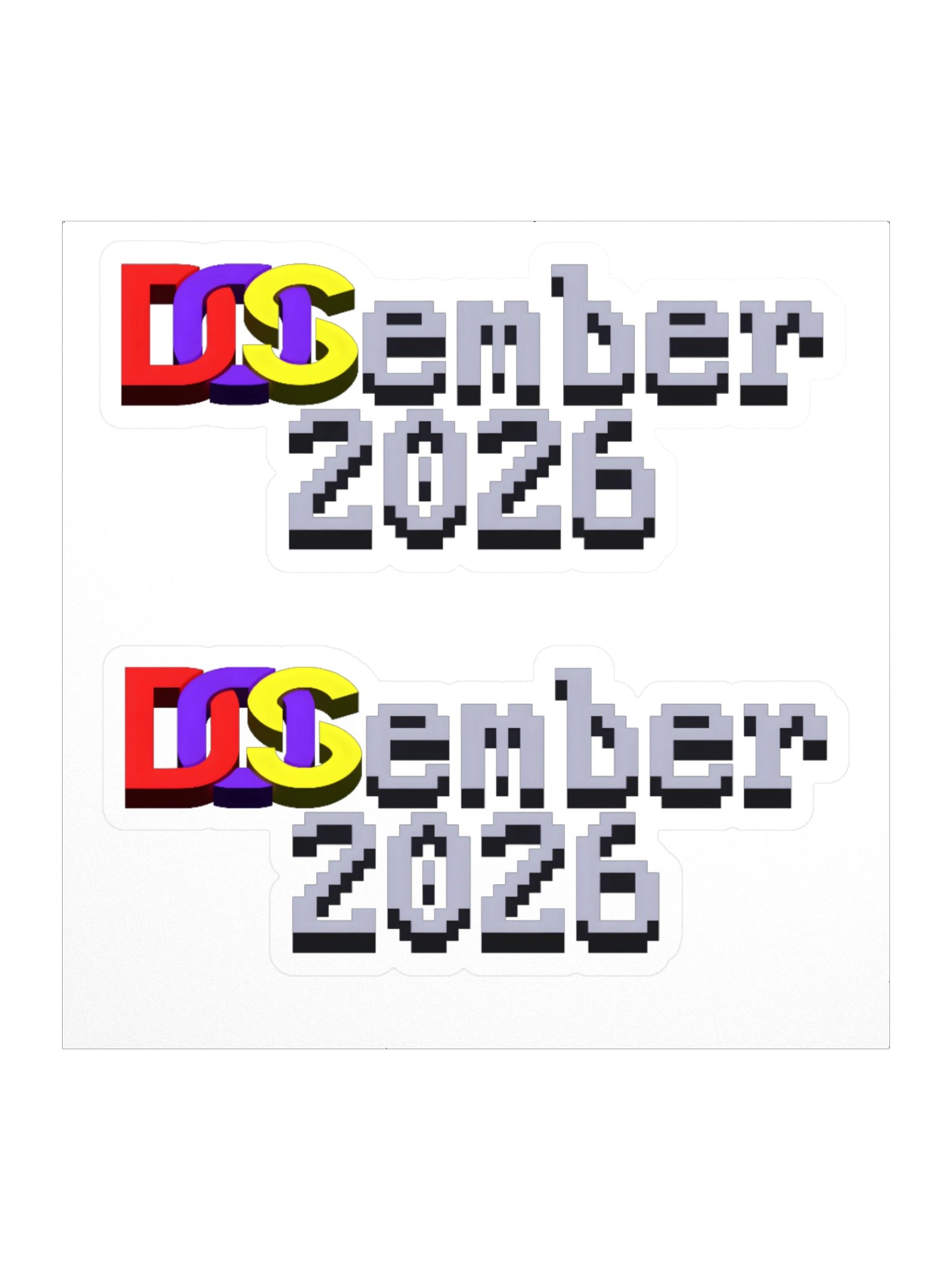 DOSember 2026 Sticker (2-pack) product image (2)