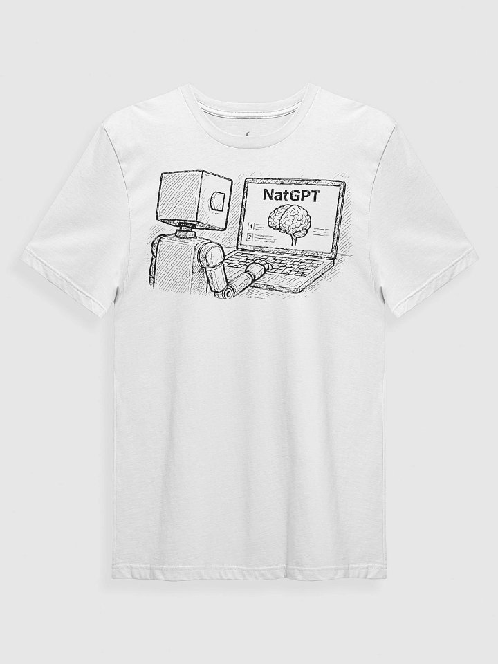 NatGPT: Check Important Info - White Tee product image (1)