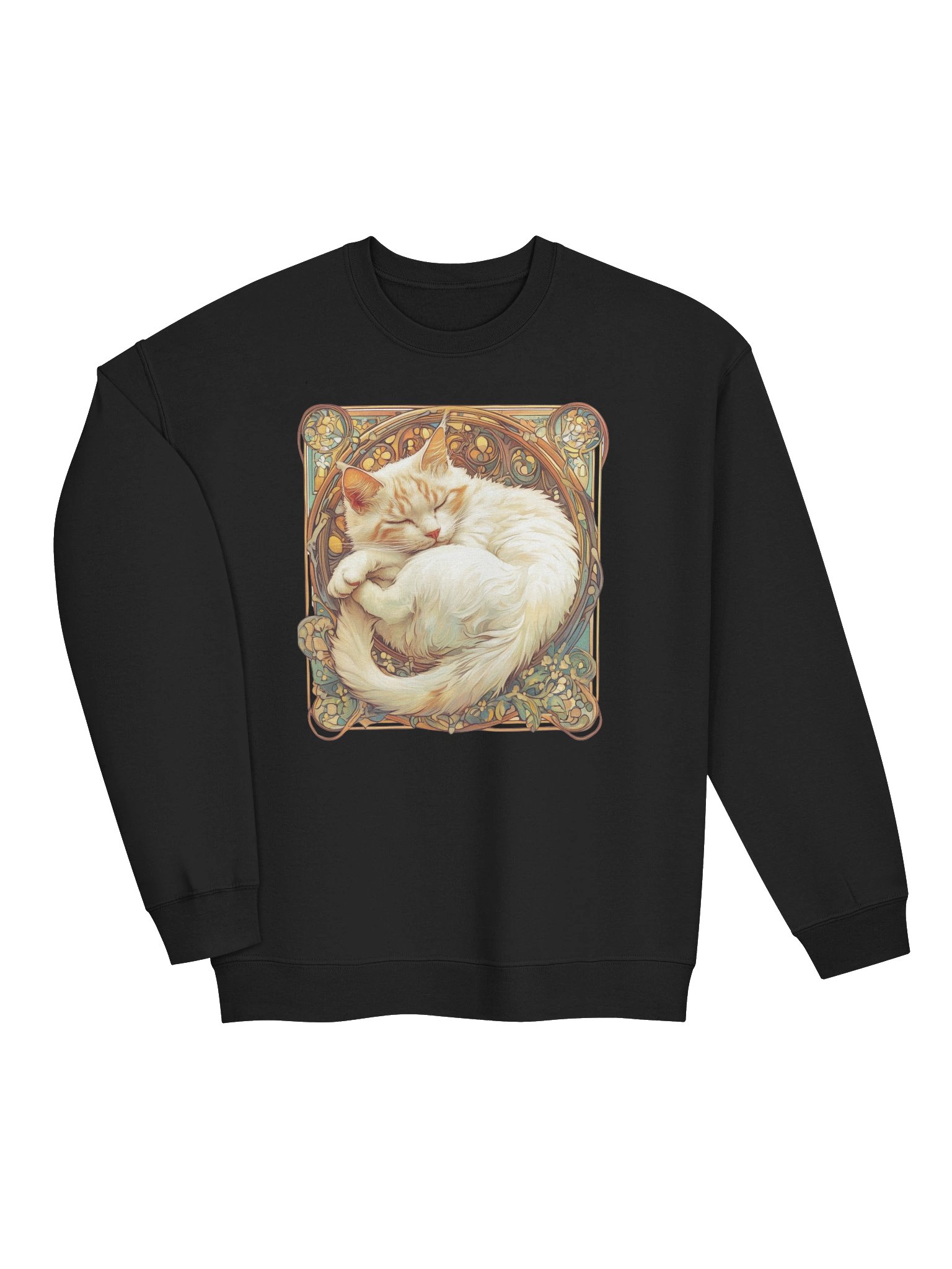 Art Nouveau Cat Dreams Sweatshirt product image (21)