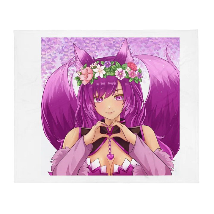 Fox-Eared Floral Bliss Throw Blanket product image (2)