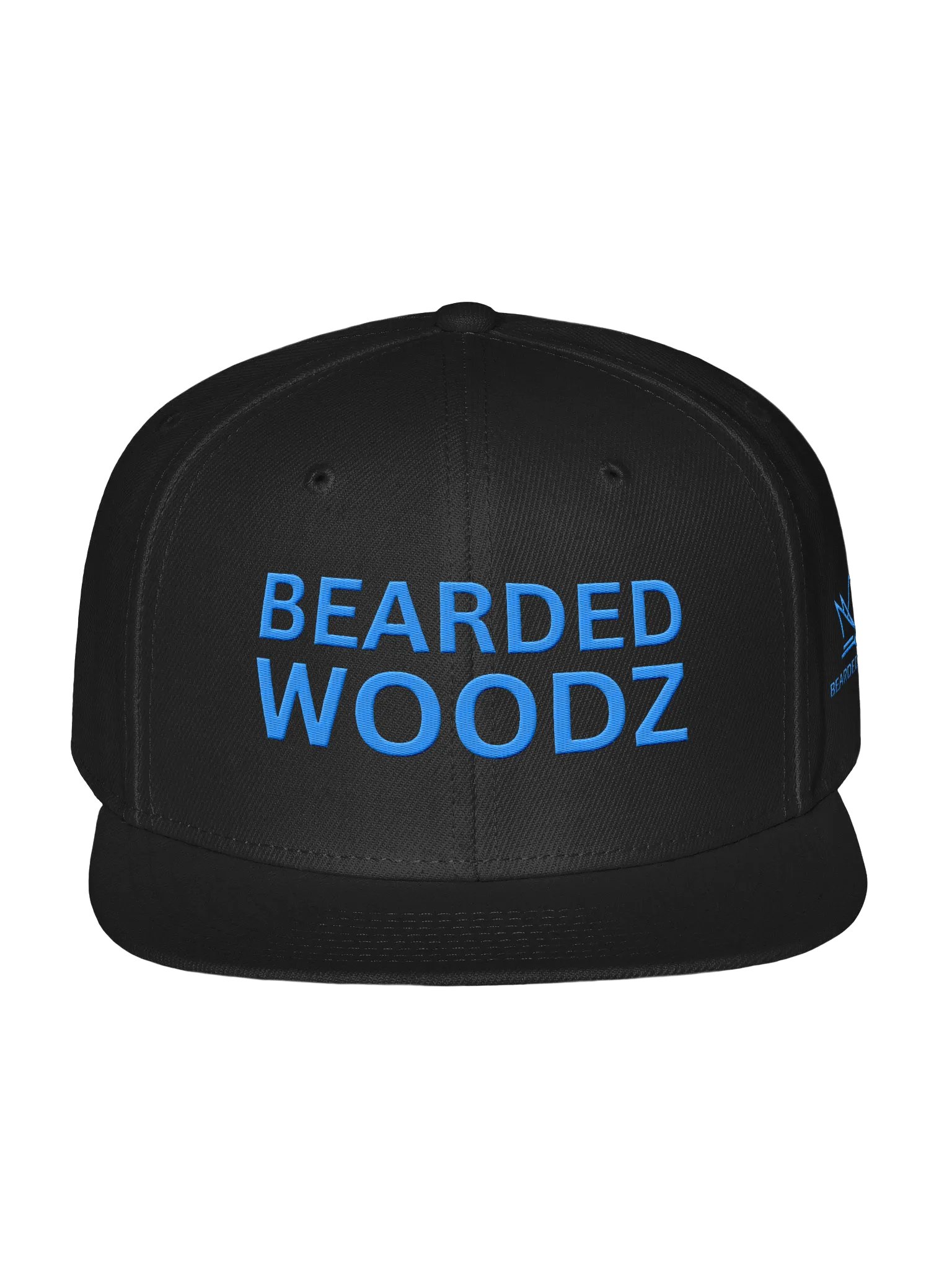 Bearded Woodz Snapback (Aqua/ Teal Embroidery) product image (1)