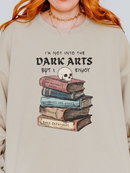 Dark Arts Lover Vintage Minimalist Cozy Fall Sweatshirt product image (8)