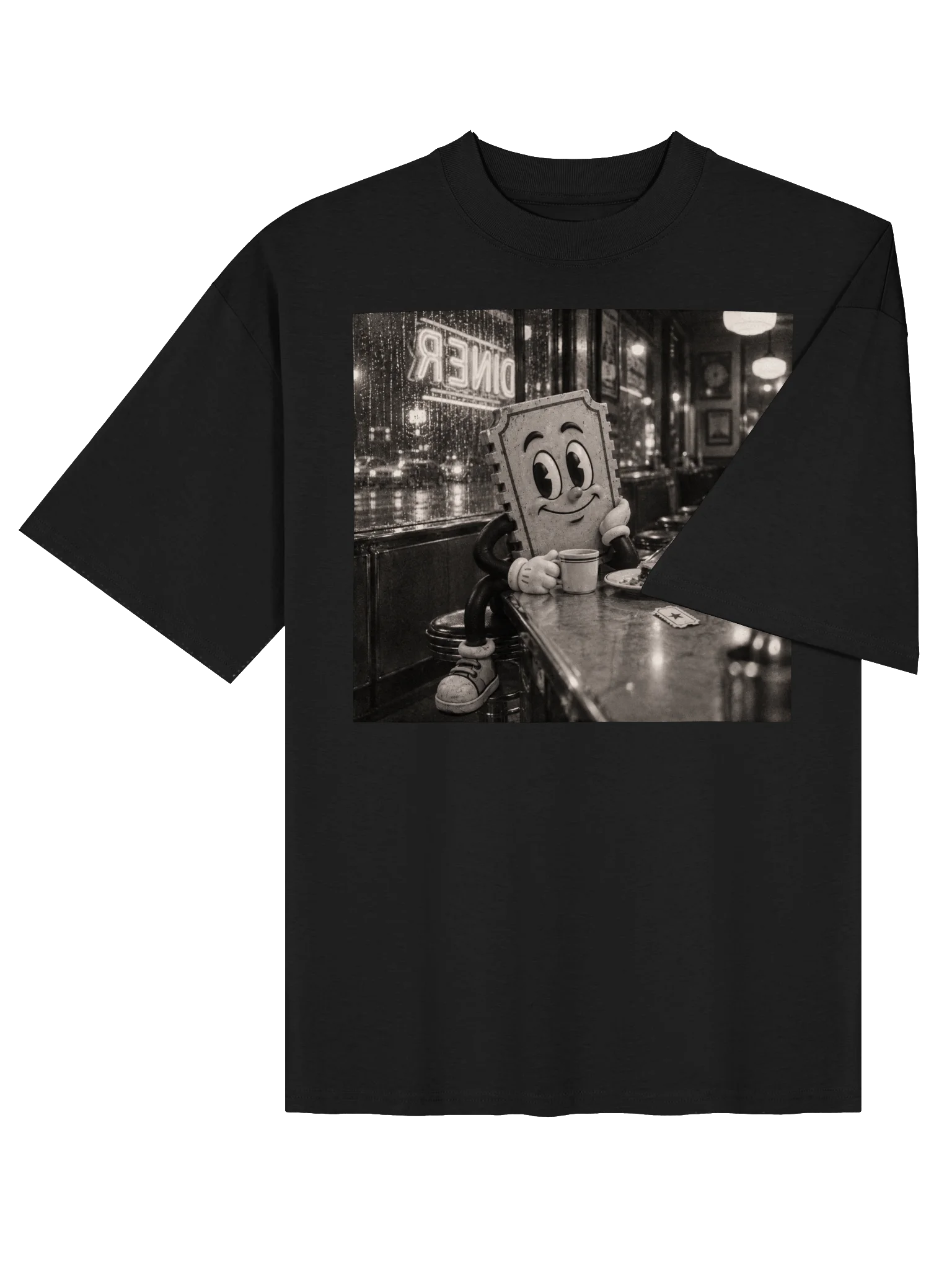 Dining With Charlie Oversized Tee product image (6)