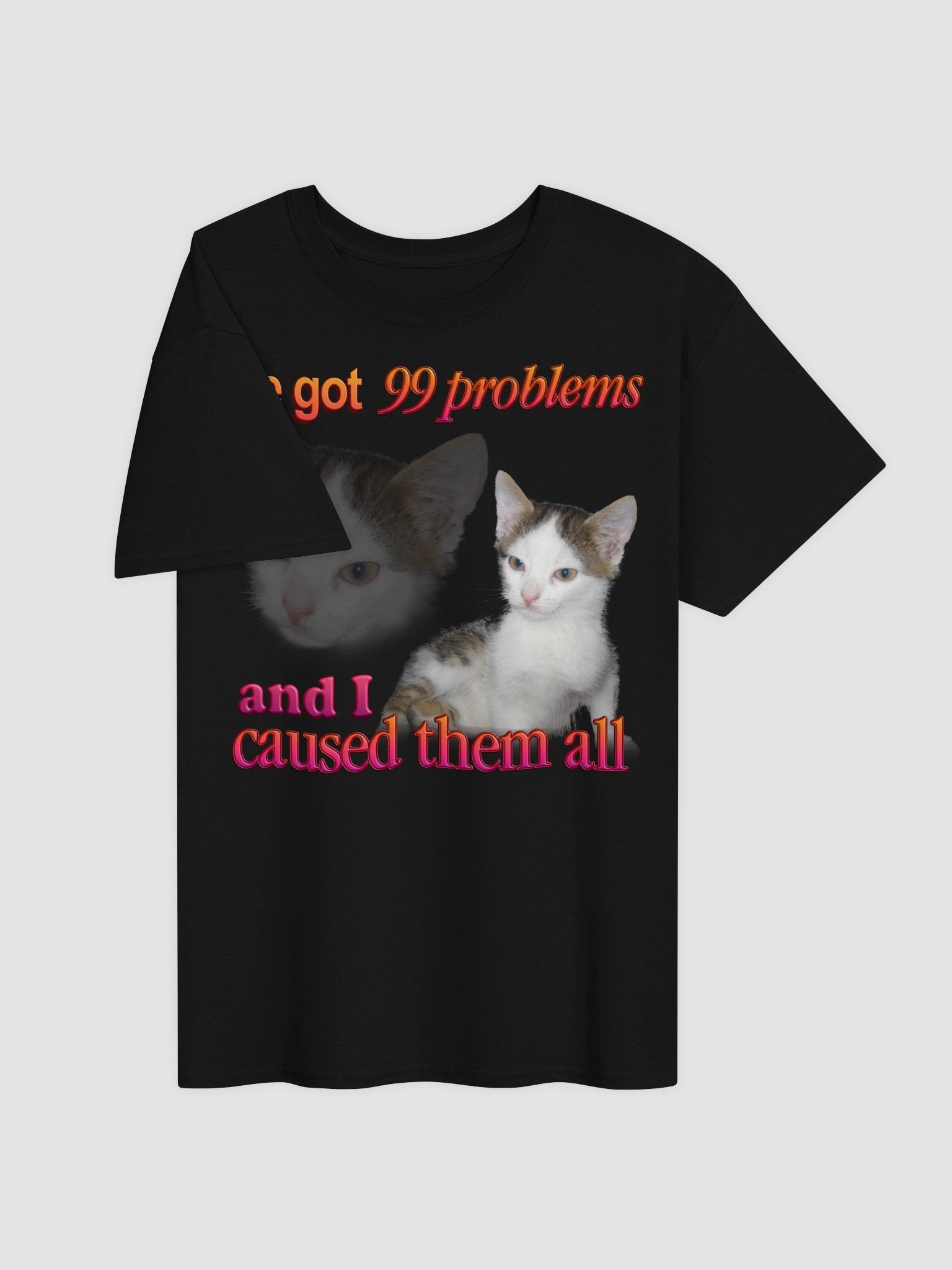 99 problems- Cat T-shirt product image (27)