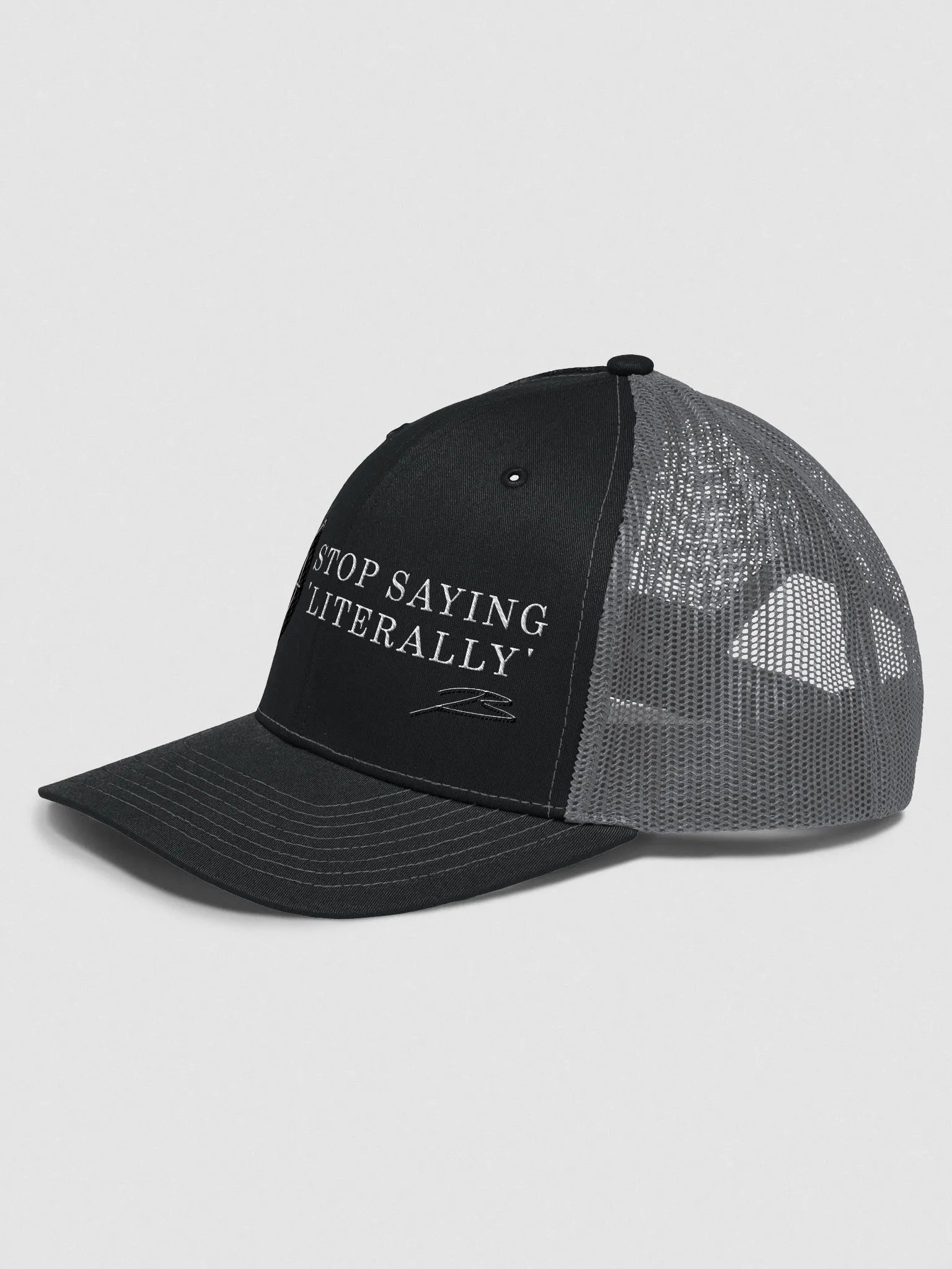 Stop Saying Literally Trucker Hat product image (9)