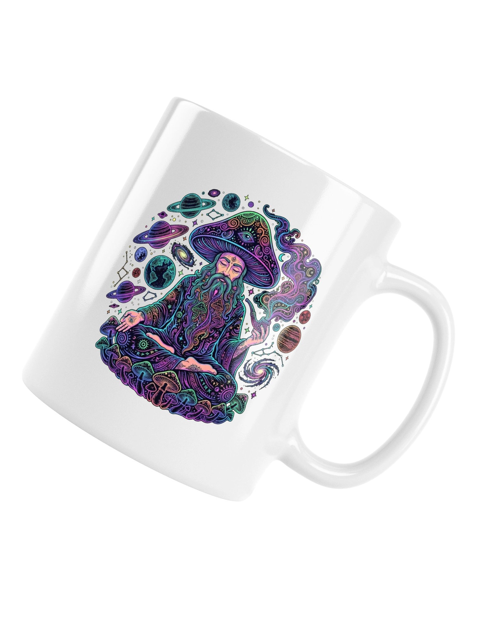 Meditating Mushroom Wizard Mug product image (6)