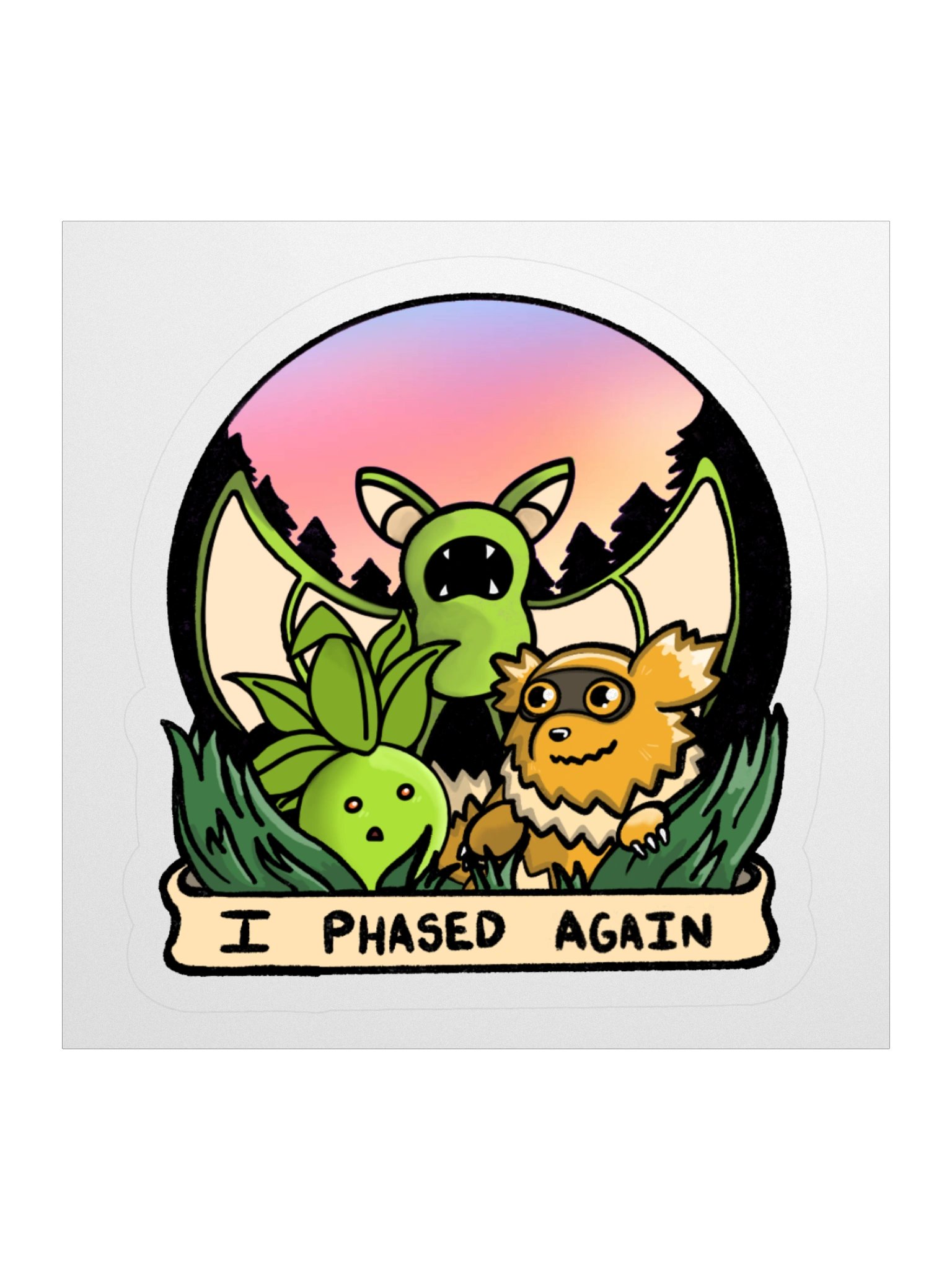 I Phased Again Sticker product image (1)