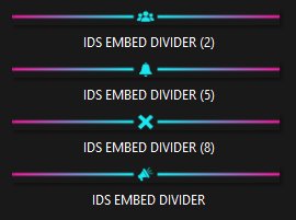 Cyan Rainbow Embed Divider Bars product image (1)