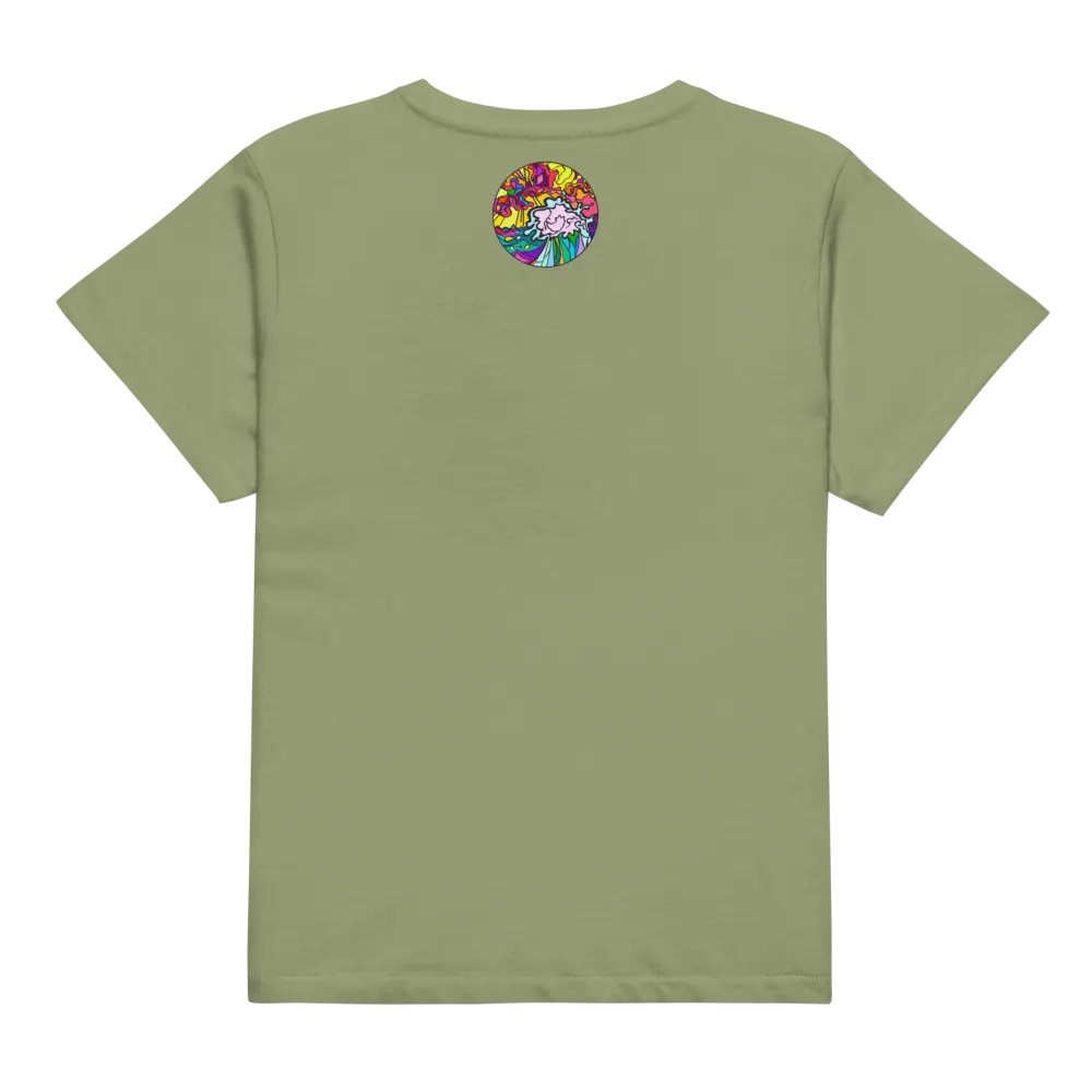 Lively Stained Glass Swirl Women's Tee - Wave at Sunset product image (6)