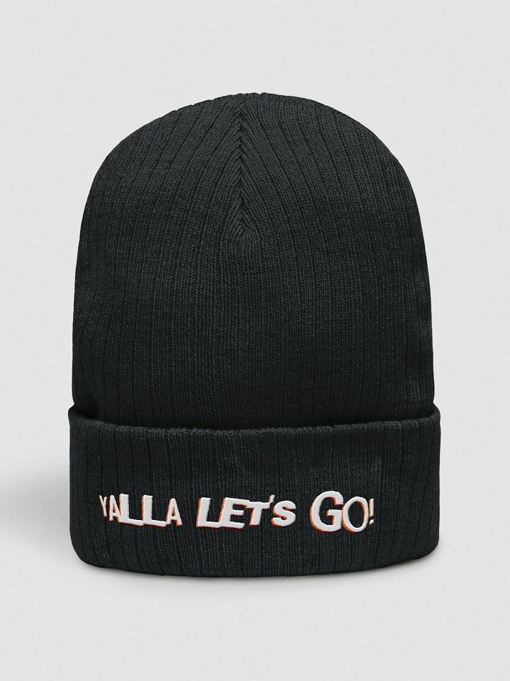 Yalla Let's Go Embroidered Beanie product image (1)