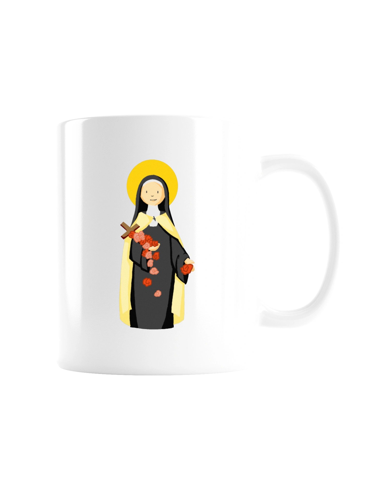 St. Therese of Lisieux - White Glossy Mug - Special Fourthwall Launch Edition product image (7)