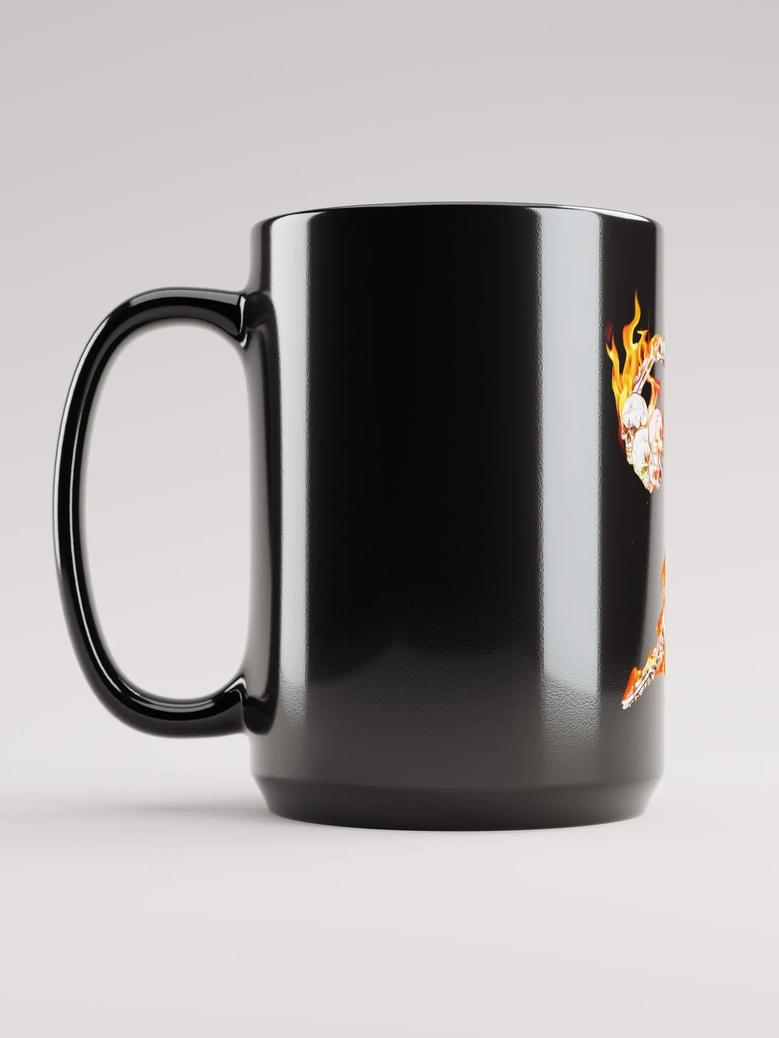 Flaming Bass Skull - 15 oz Mug product image (3)