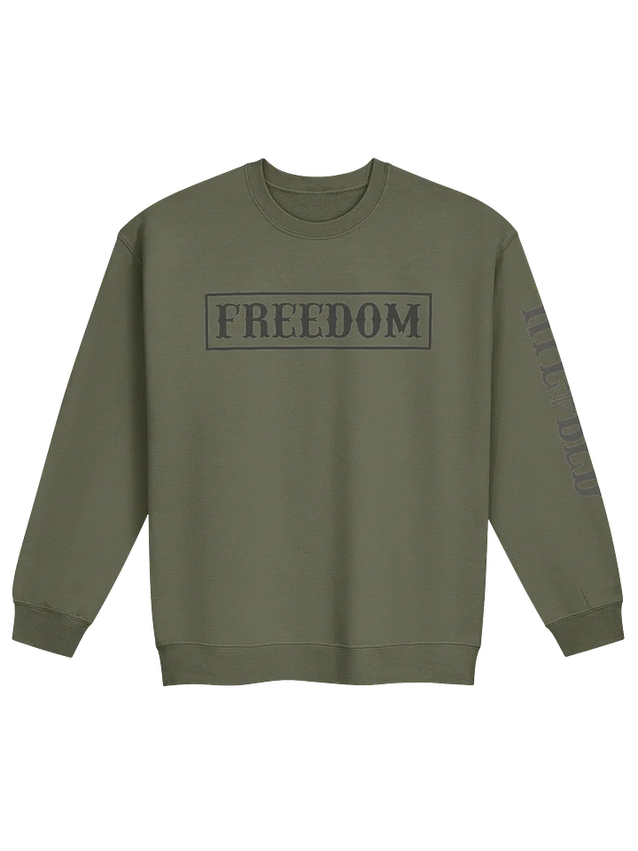 FREEDOM CREWNECK (BLACKLOGO) product image (1)